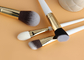 Χειροτεχνική εξάρτηση βουρτσών στούντιο 16pcs Makeup Vonira με τις χρυσές Ferrule χαλκού ξύλινες λαβές